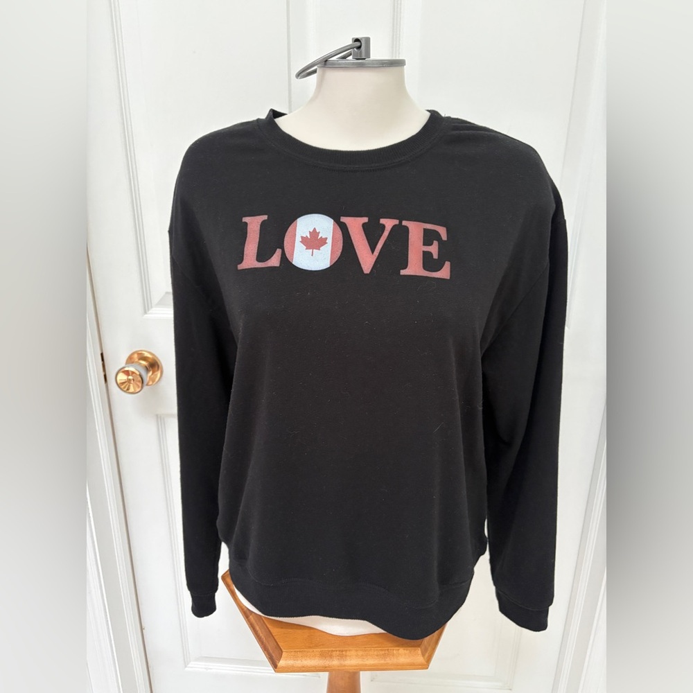 Black Love Graphic Canada Sweatshirt